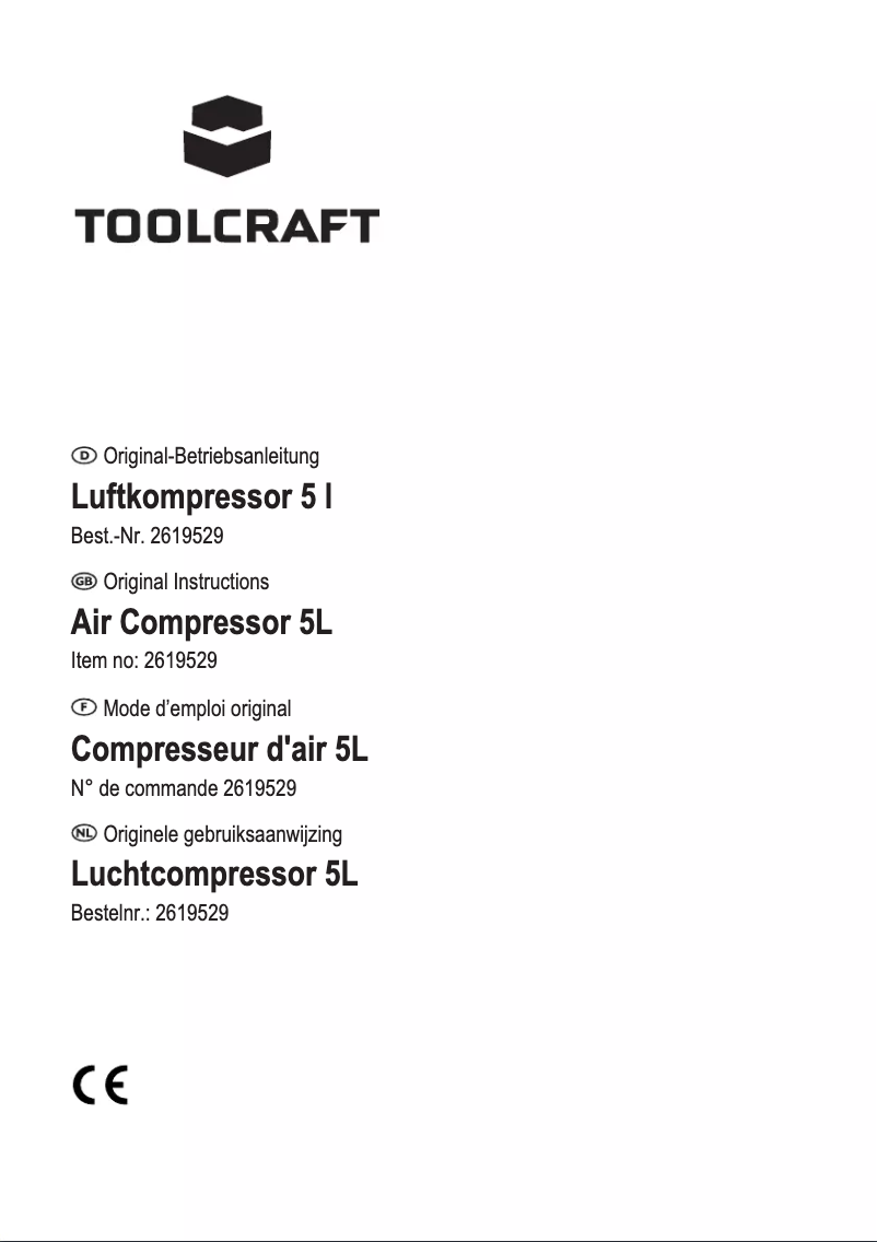 Page 1 de la notice Manuel utilisateur Toolcraft DC1090M
