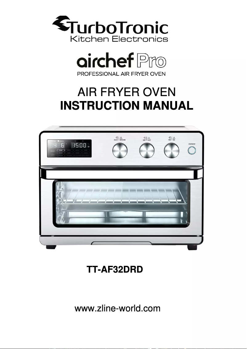 Page n°1 - Manuel utilisateur TurboTronic Airchef Pro TT-AF32DRD