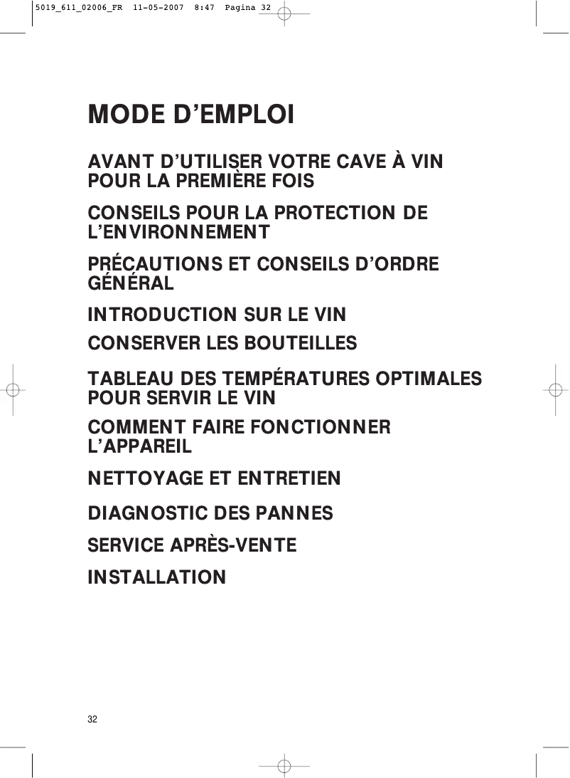 Image de la première page du manuel de l'appareil KRIW 1230