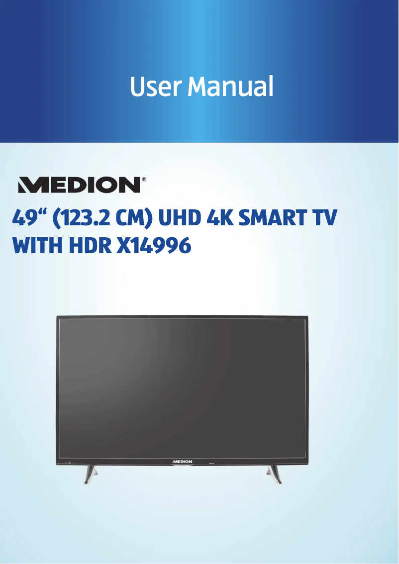 Page n°1 - Manuel utilisateur Medion LIFE X14996 (MD 31396)