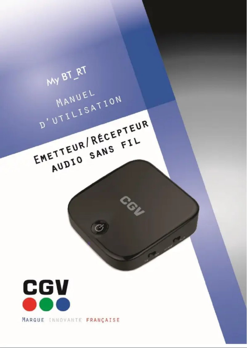 Page n°1 - Manuel utilisateur CGV My BT RT