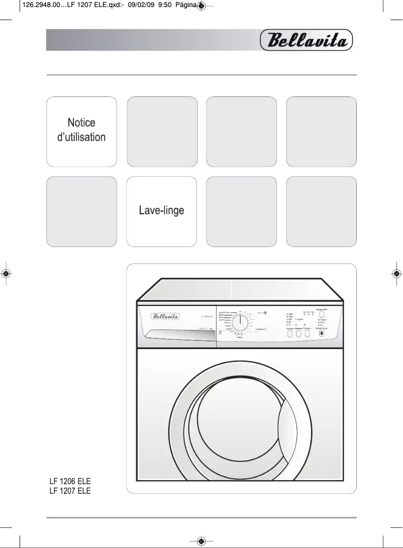 Page 1 de la notice Manuel utilisateur Bellavita LF 1206 ELE