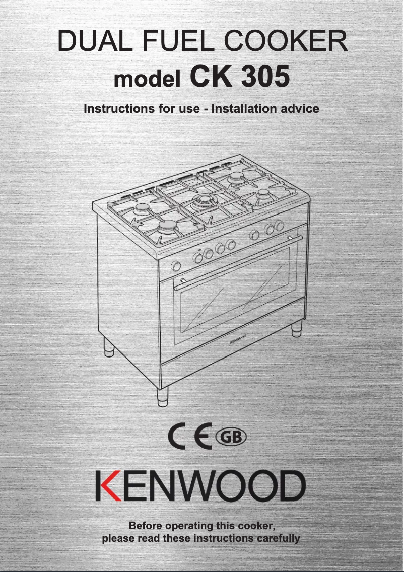 Page 1 de la notice Manuel utilisateur Kenwood CK 305