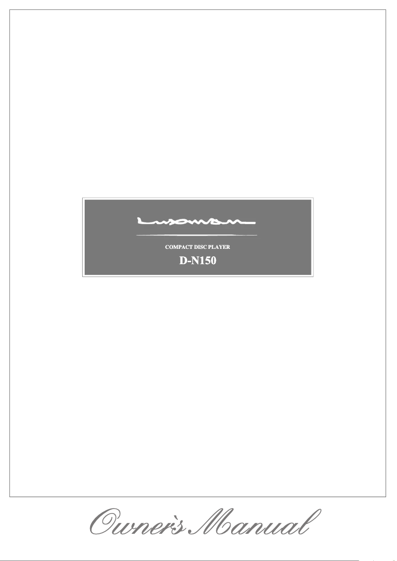 Page n°1 - Manuel utilisateur Luxman D-N150