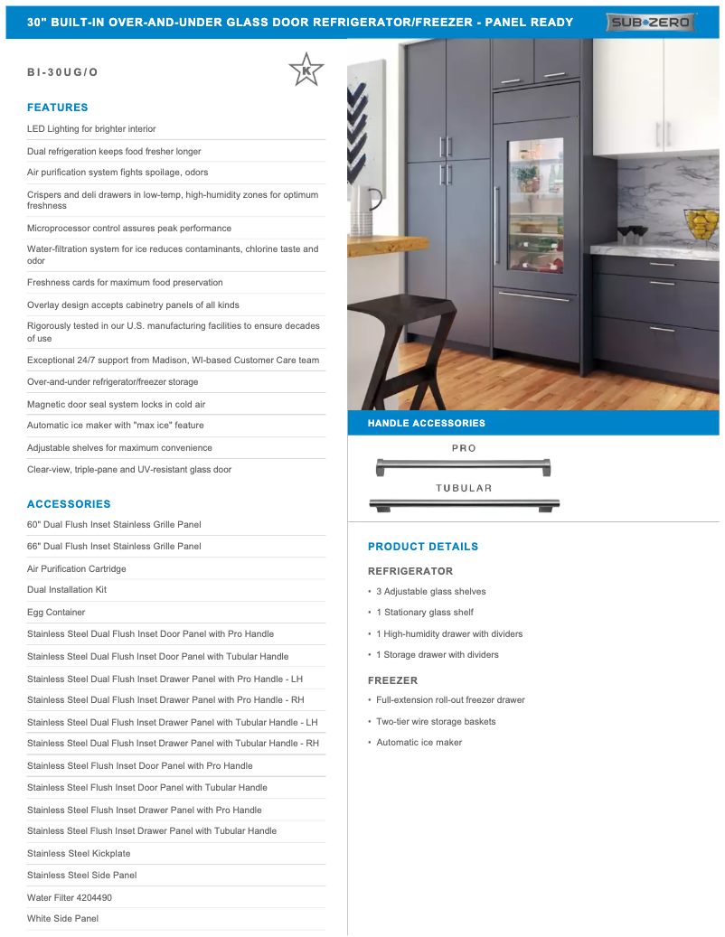 Image de la première page du manuel de l'appareil BI-30UG/O-RH