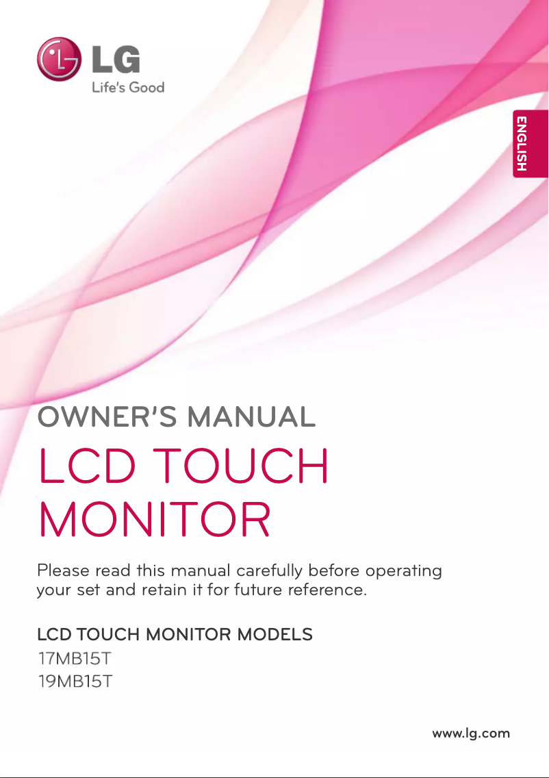 Page n°1 - Manuel utilisateur LG 17MB15T