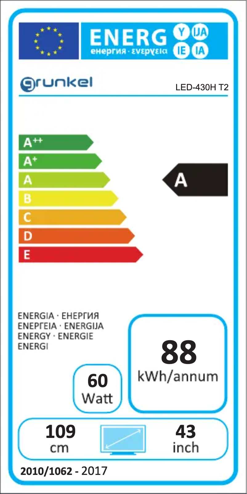 Image de la première page du manuel de l'appareil LED-430H T2