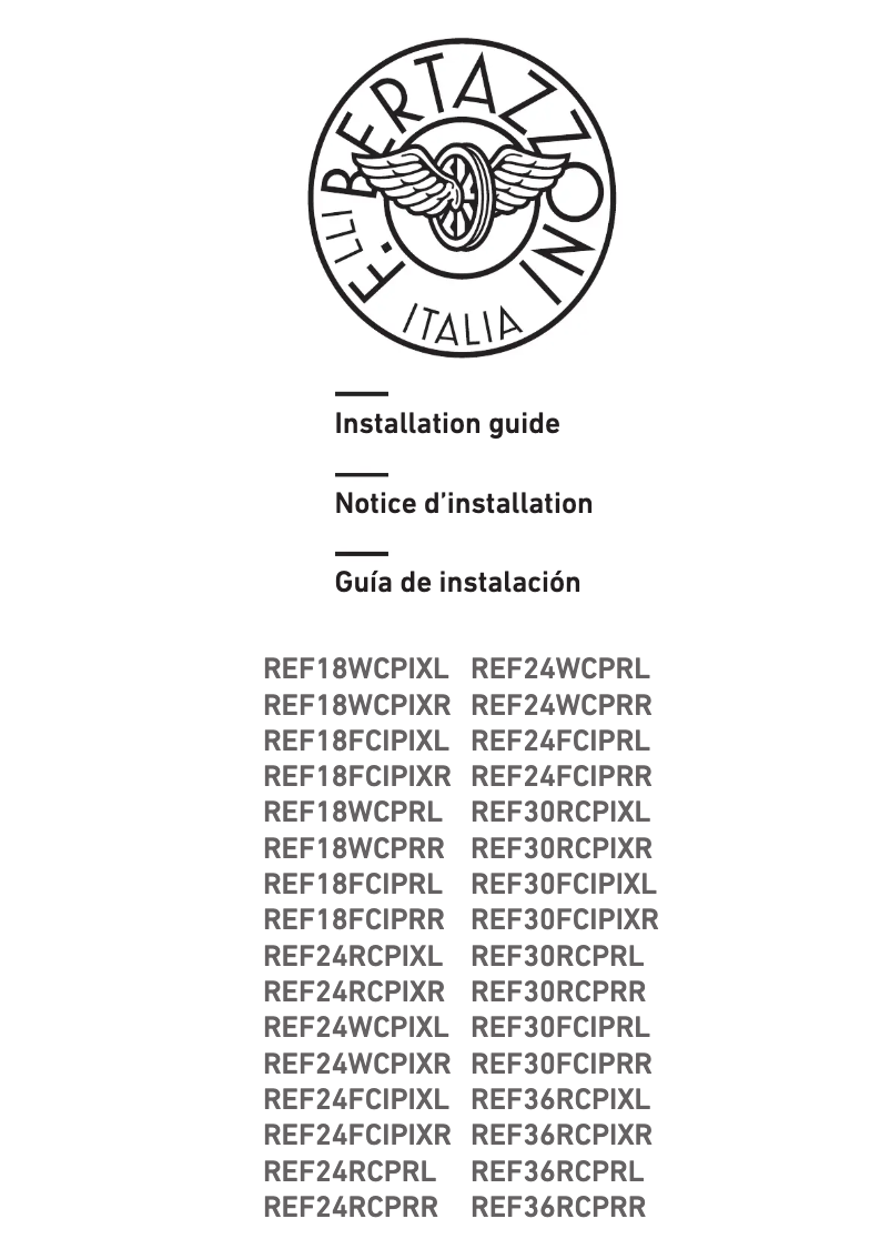 Image de la première page du manuel de l'appareil REF30FCIPIXR