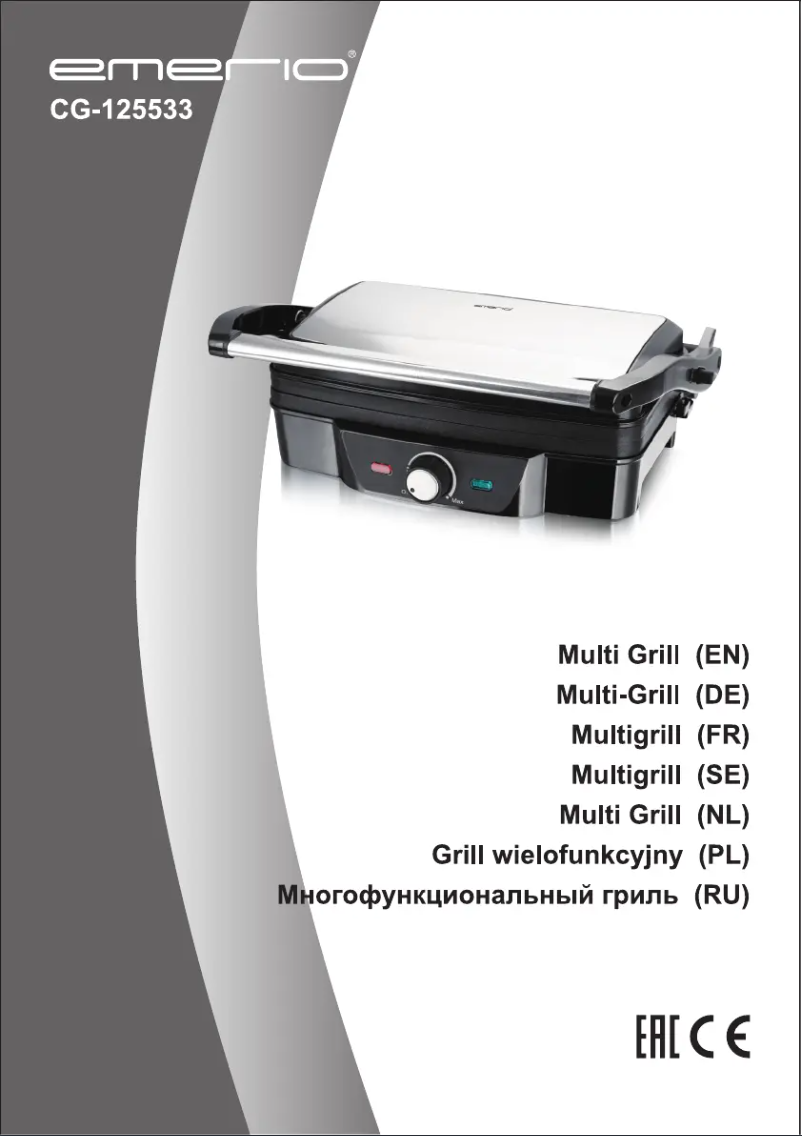 Imagen de la primera página del manual del dispositivo CG-125533