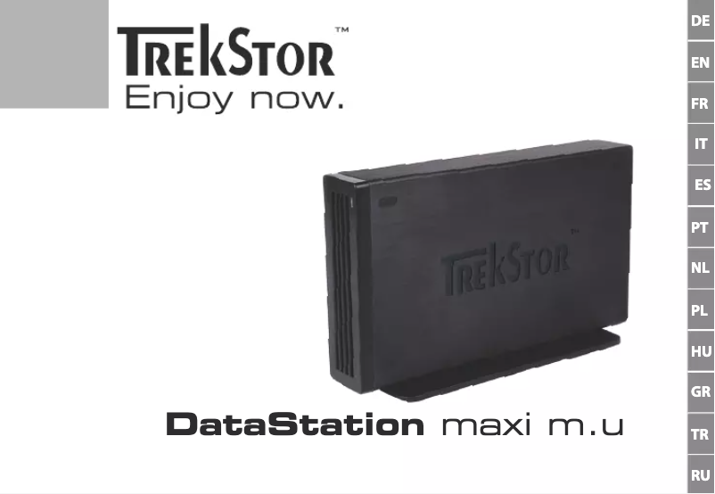 Page 1 de la notice Manuel utilisateur TrekStor DataStation maxi m.u