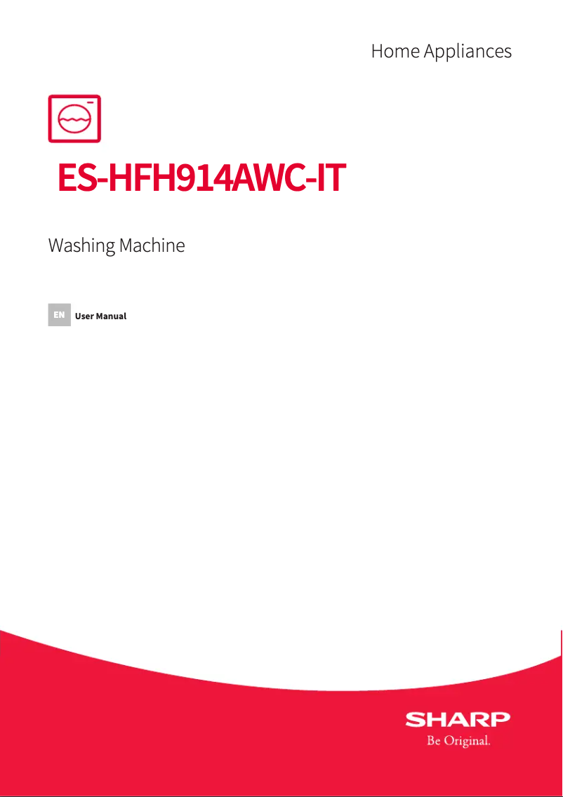 Page n°1 - Manuel utilisateur Sharp ES-HFH914AWC-IT