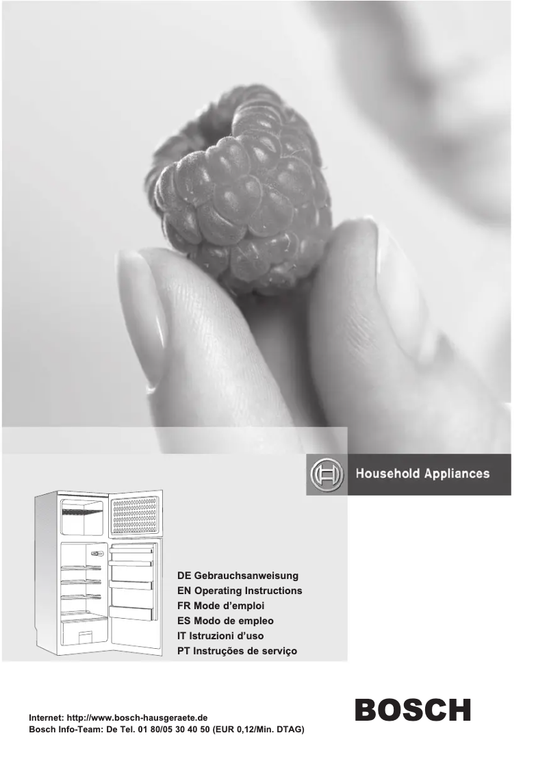 Page 1 of the manual Instructions / Assembly Bosch KDV32X00