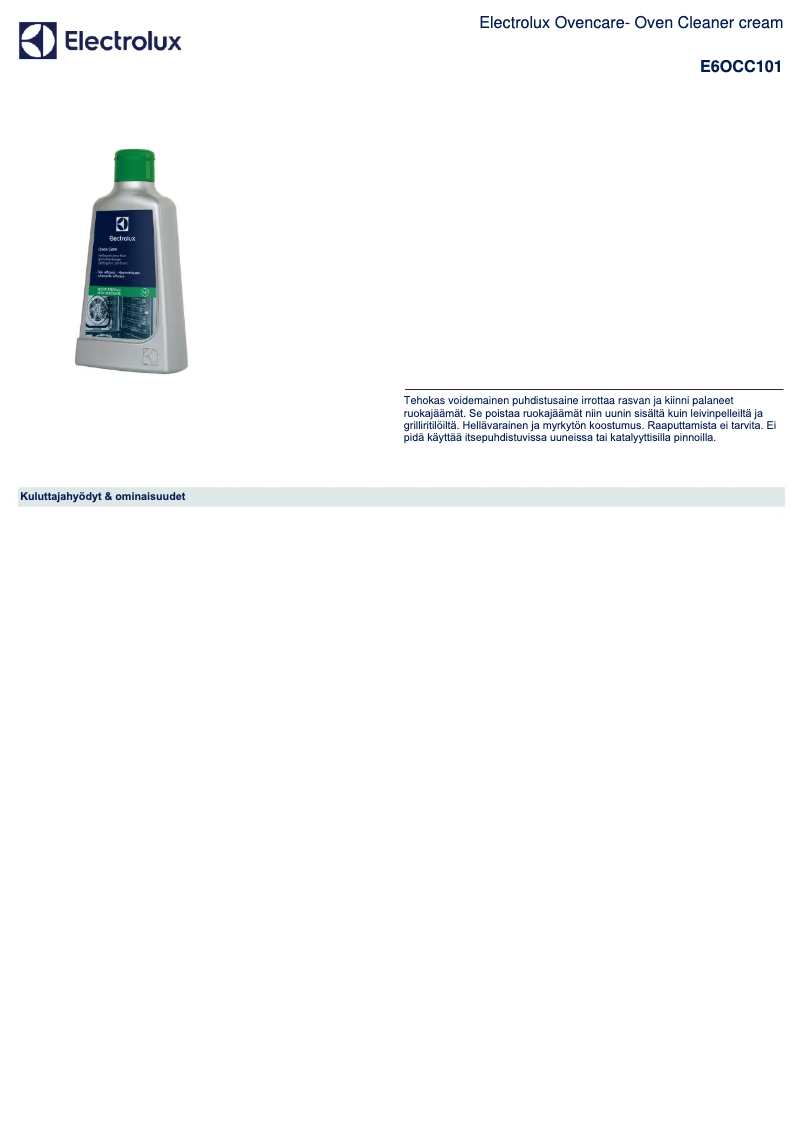 Image de la première page du manuel de l'appareil E6OCC101