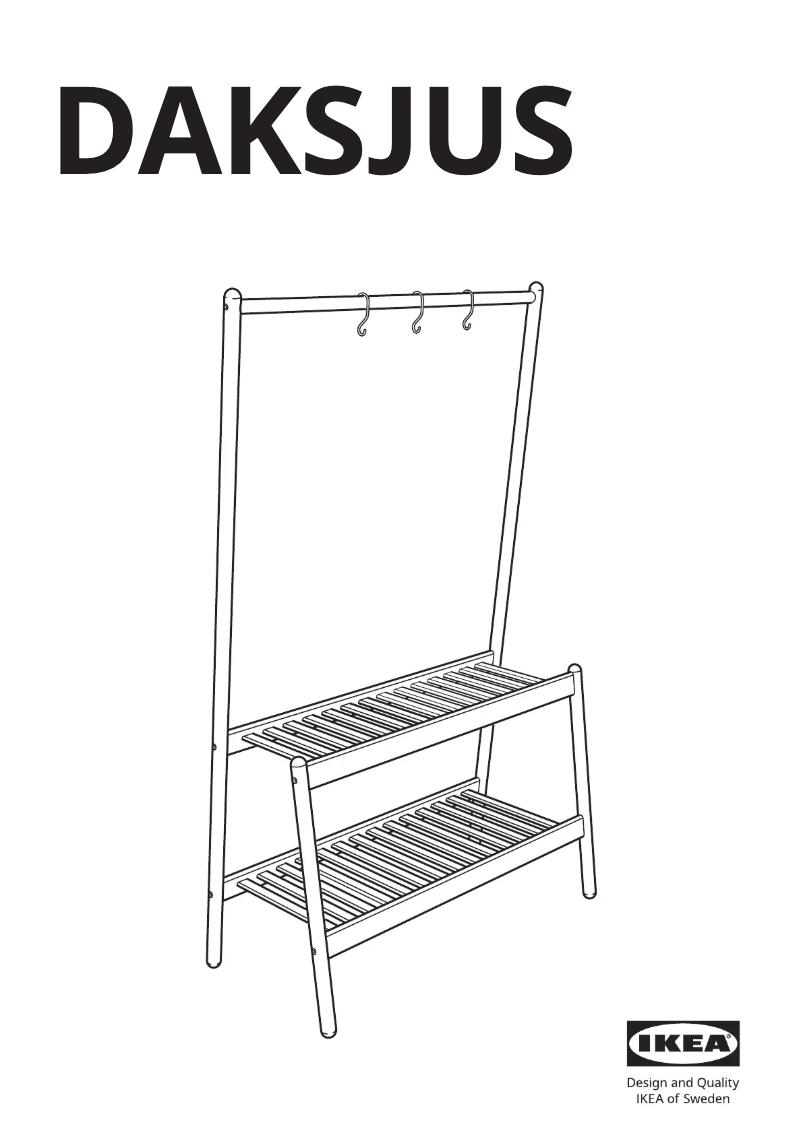 Page 1 de la notice Manuel utilisateur Ikea DAKSJUS 205.670.11