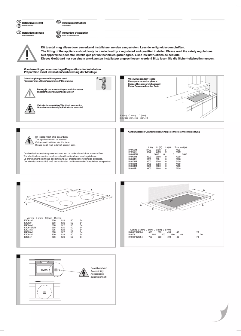 Page 1 de la notice Guide d'installation Pelgrim IK4073M