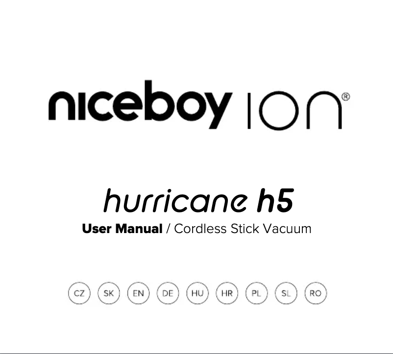 Page 1 de la notice Manuel utilisateur Niceboy ION Hurricane H5