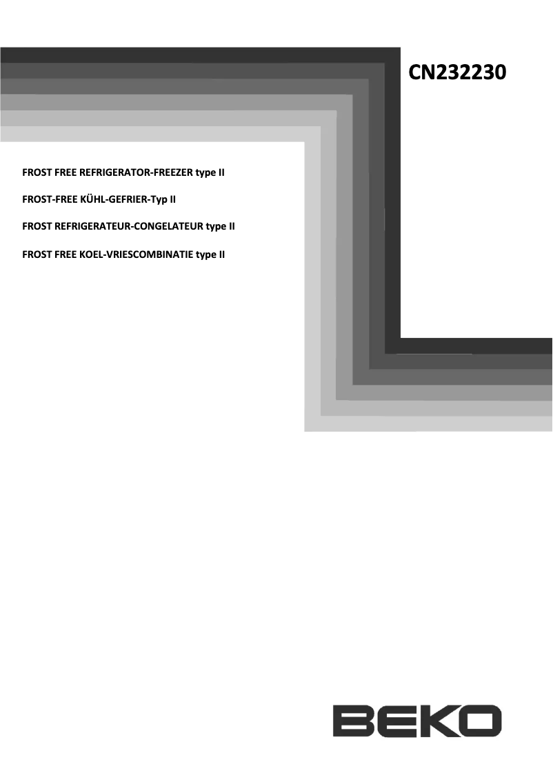 Image de la première page du manuel de l'appareil CN 232230