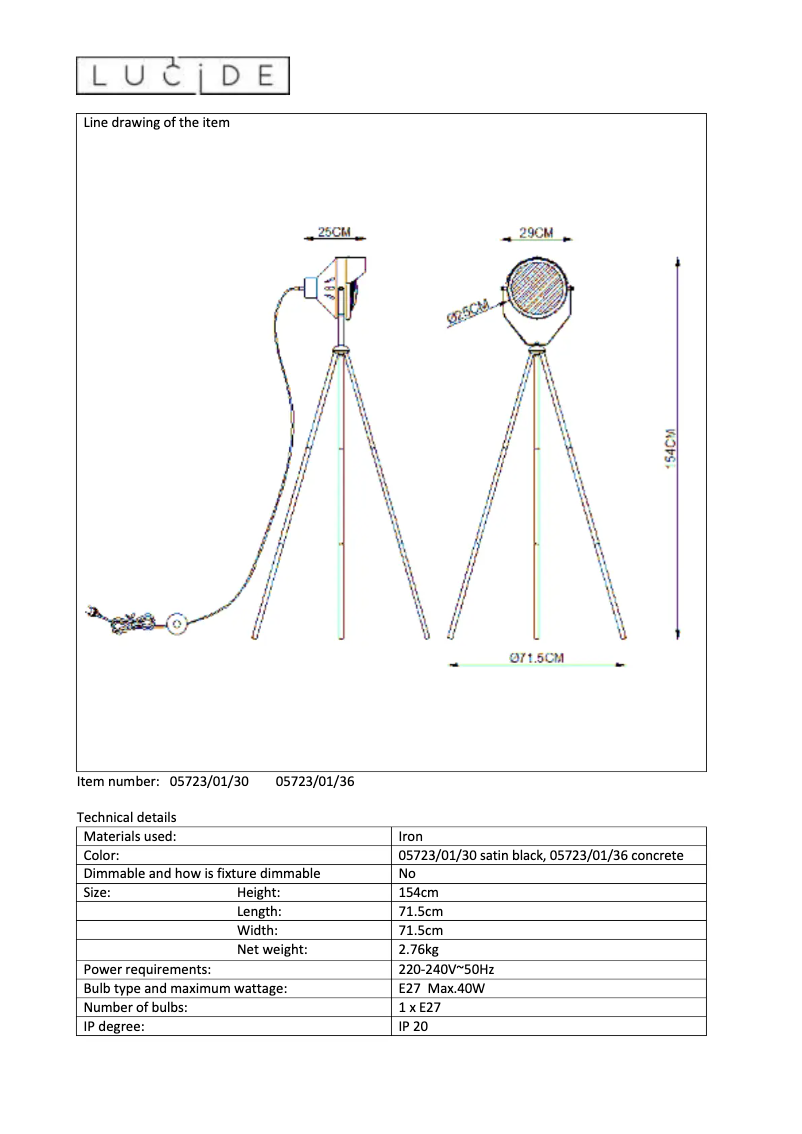 Image de la première page du manuel de l'appareil Cicleta