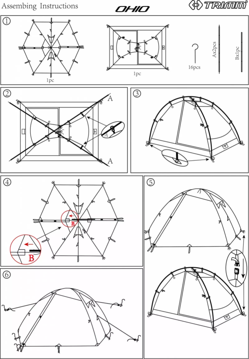 Page 1 de la notice Manuel utilisateur Trimm Ohio