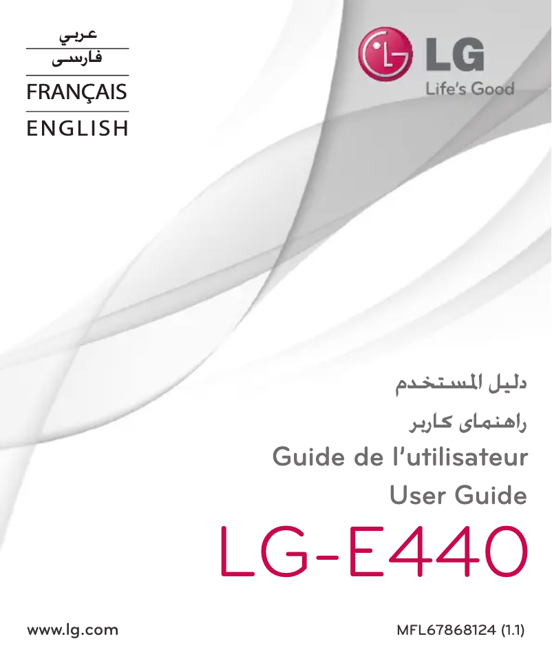Page n°1 - Manuel utilisateur LG LG-E440