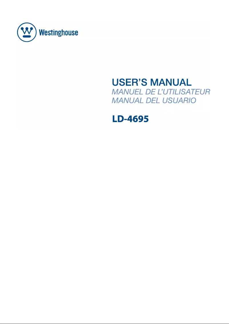 Image de la première page du manuel de l'appareil LD-4695