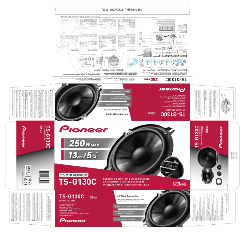 Page 1 de la notice Manuel utilisateur Pioneer TS-G130C