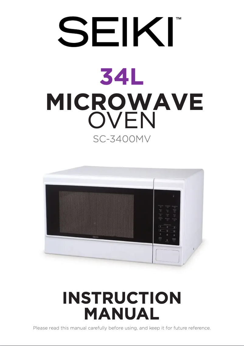 Image de la première page du manuel de l'appareil SC-3400MV