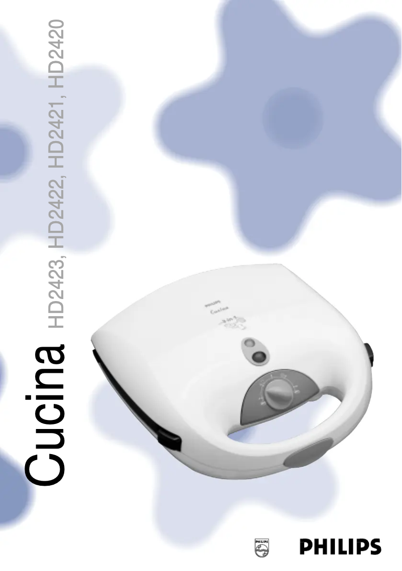 Image de la première page du manuel de l'appareil Cucina HD2423