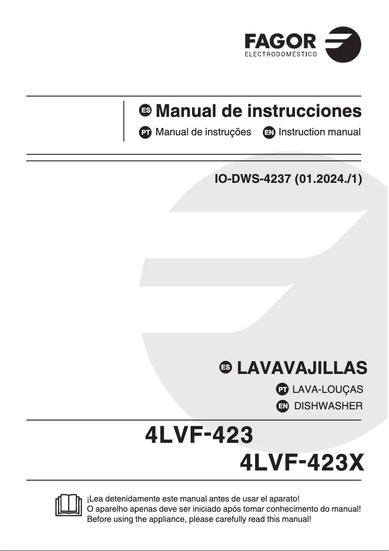 Page n°1 - Manuel utilisateur Fagor 4LVF-423X