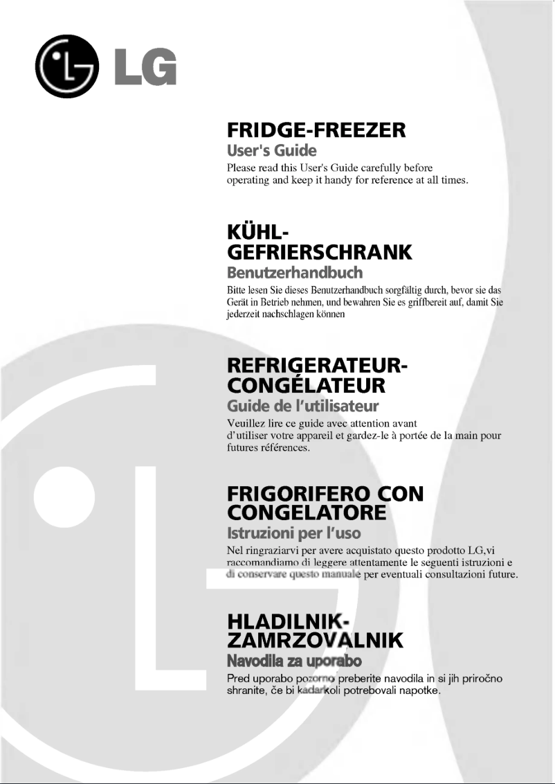 Page 1 de la notice Manuel utilisateur LG GR-439BLQA