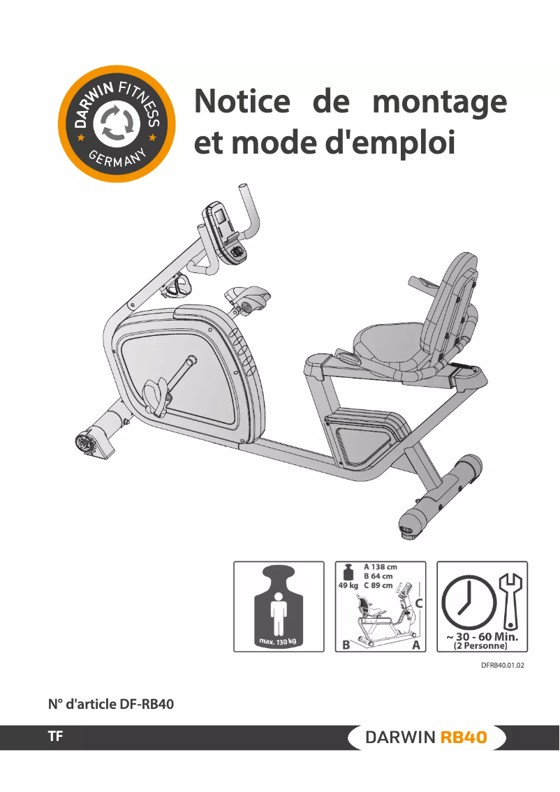 Página 1 del manual Manual de usuario Darwin RB40