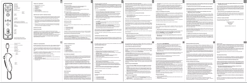 Page n°1 - Manuel utilisateur Snakebyte Starter Pack XS (Wii)