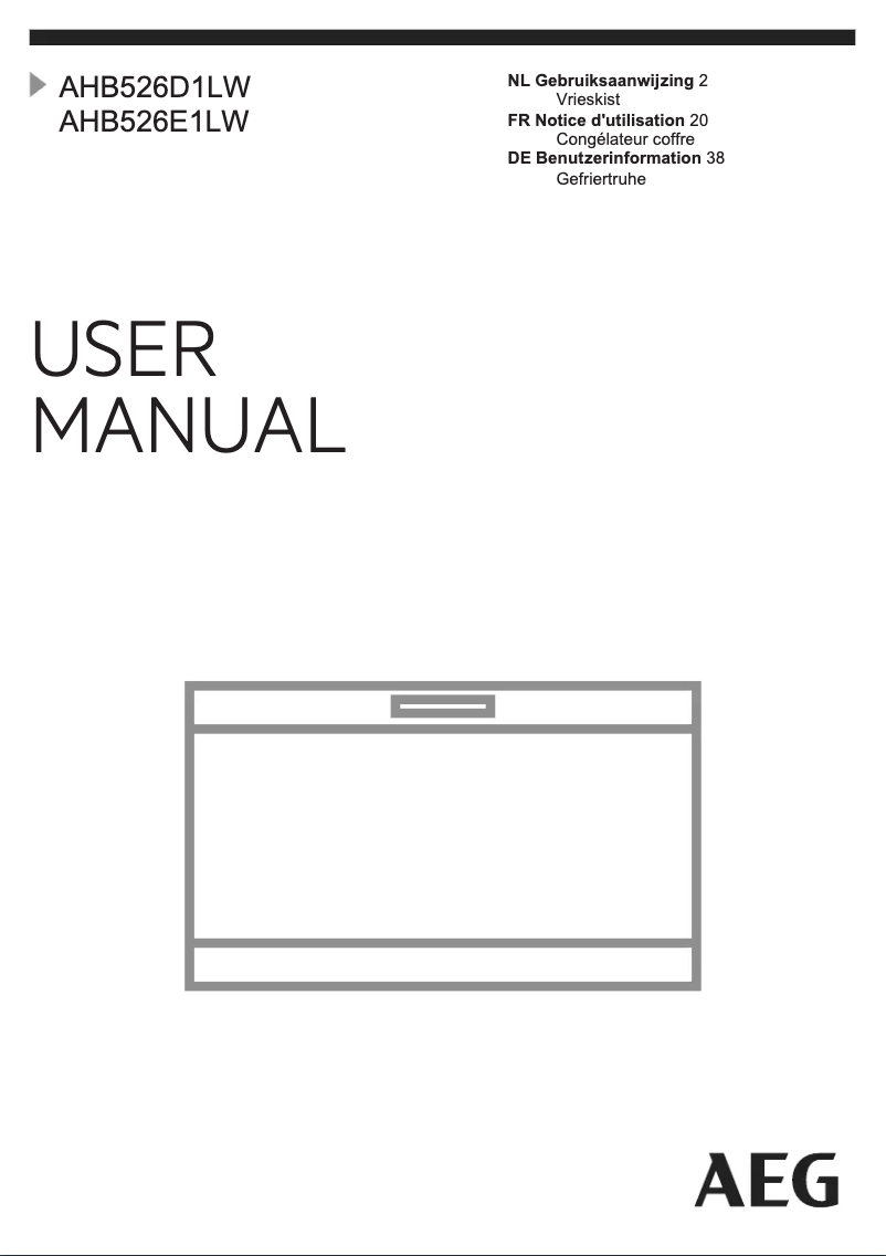Page n°1 - Manuel utilisateur AEG AHB526E1LW