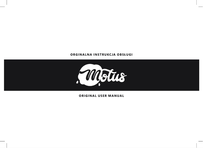 Page n°1 - Manuel utilisateur Motus Scooty 8.5