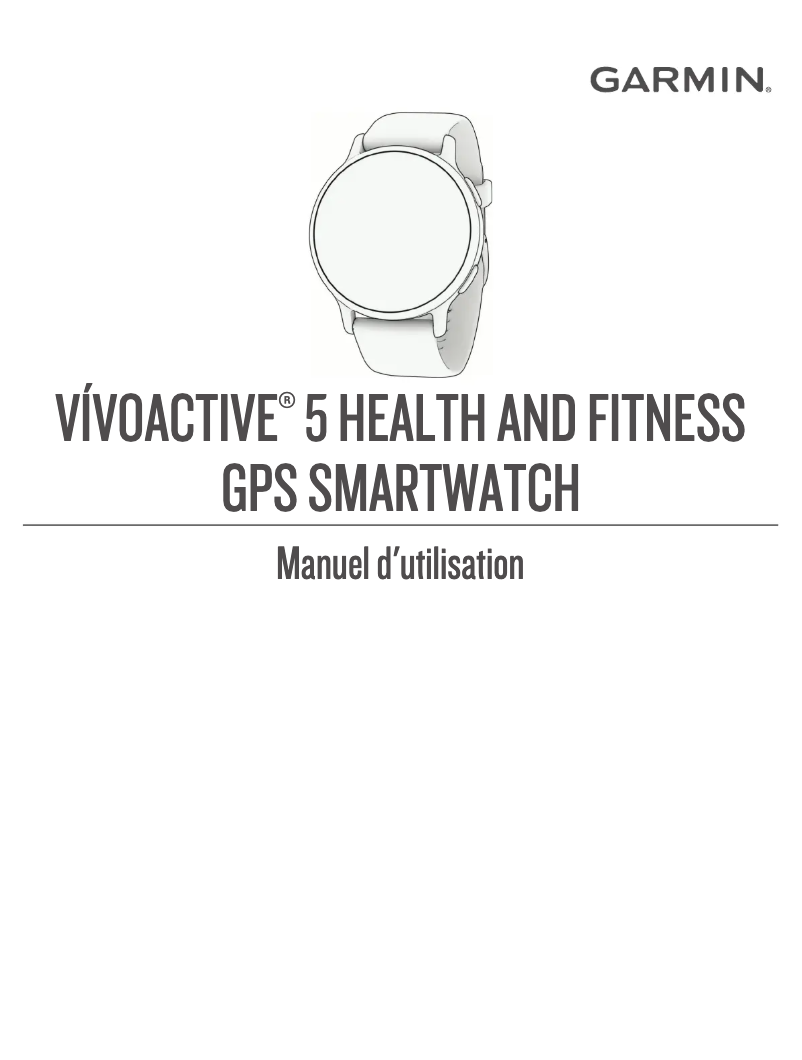 Page n°1 - Manuel utilisateur Garmin Vívoactive 5