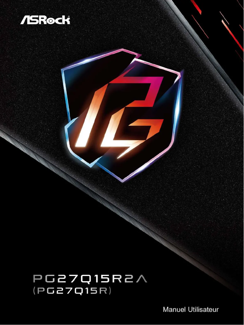 Page n°1 - Manuel utilisateur Asrock PG27Q15R2A
