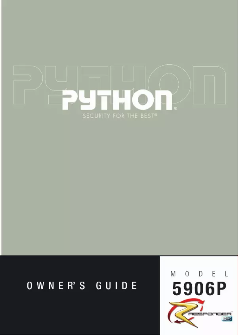 Página 1 del manual Manual de usuario Python 7154P