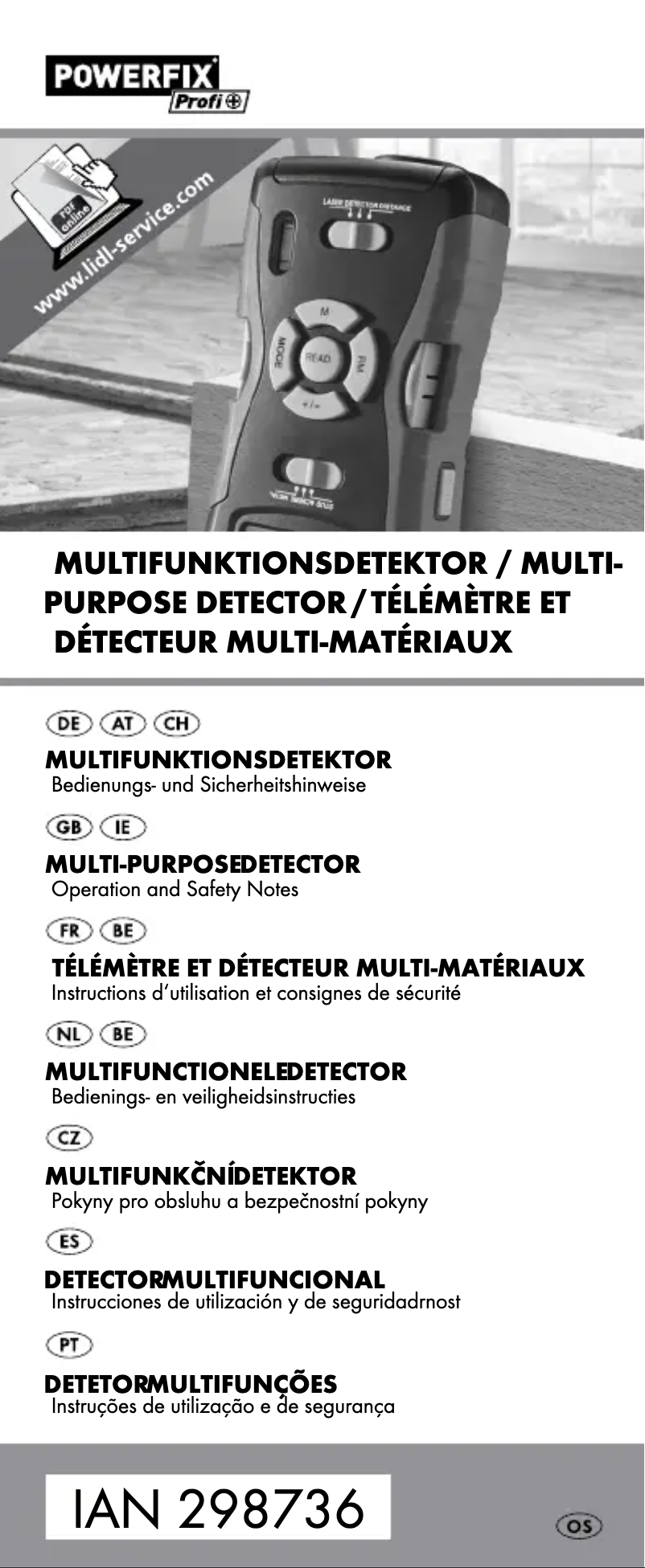 Página 1 del manual Manual de usuario Powerfix HG02404