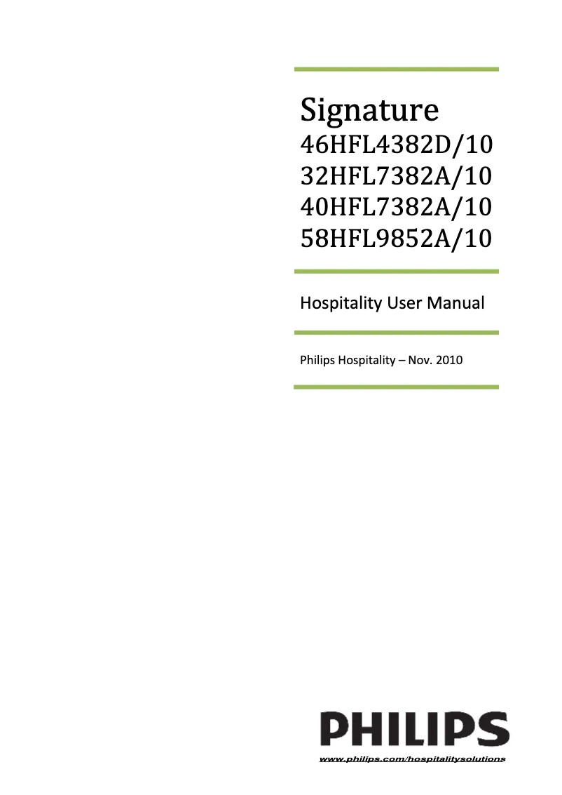 Imagen de la primera página del manual del dispositivo Aurea 40HFL9561A
