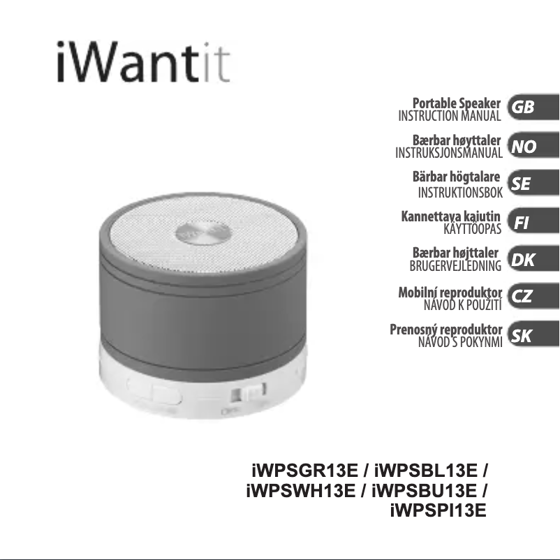 Página 1 del manual Manual de usuario iWantit IWPSPI13E