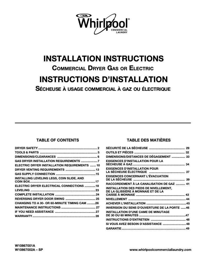 Image de la première page du manuel de l'appareil CGM2795F