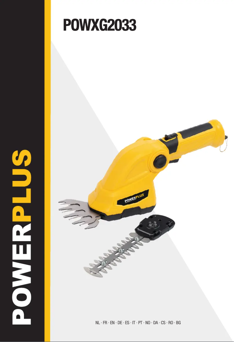 Image de la première page du manuel de l'appareil POWXG2033