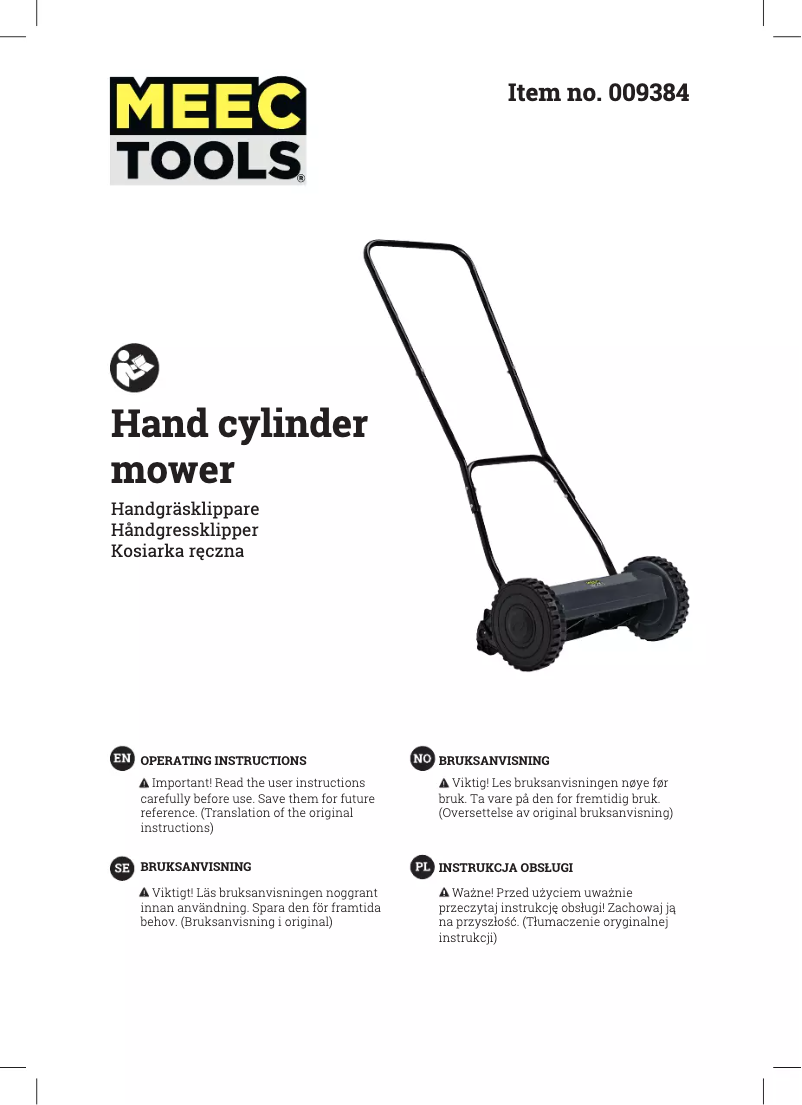 Página 1 del manual Manual de usuario Meec Tools 009-384