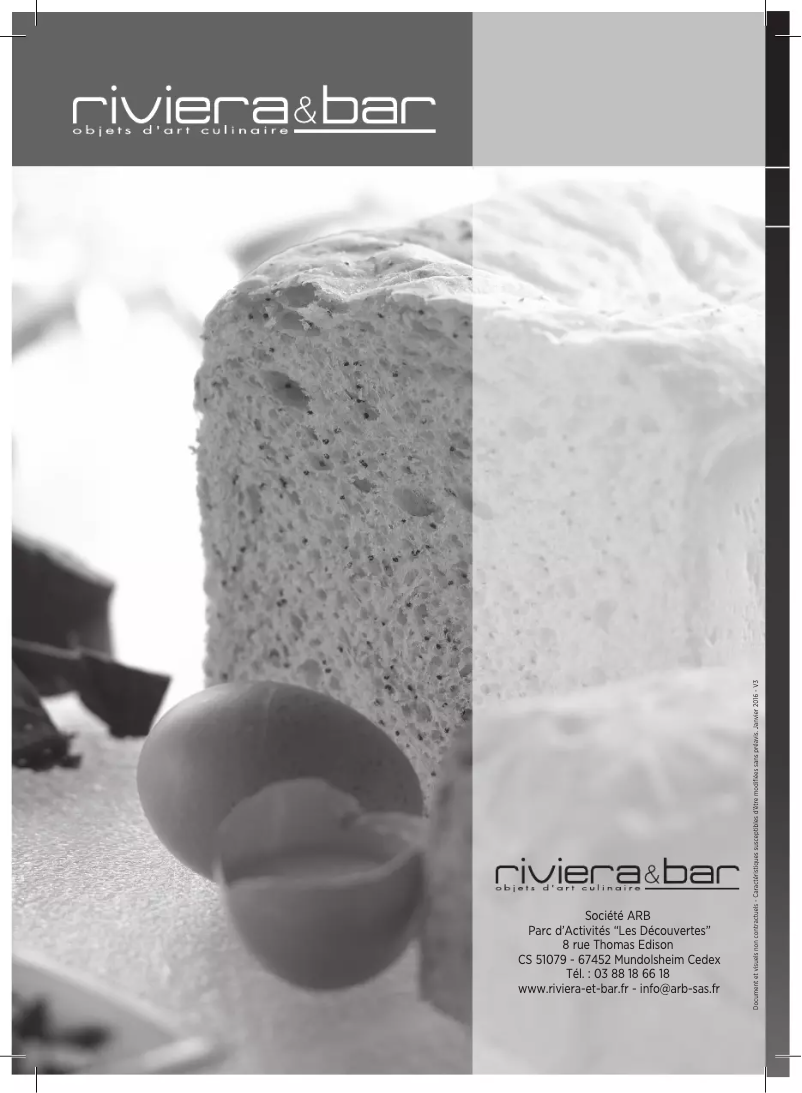Page 1 de la notice Manuel utilisateur Riviera & Bar QD794A