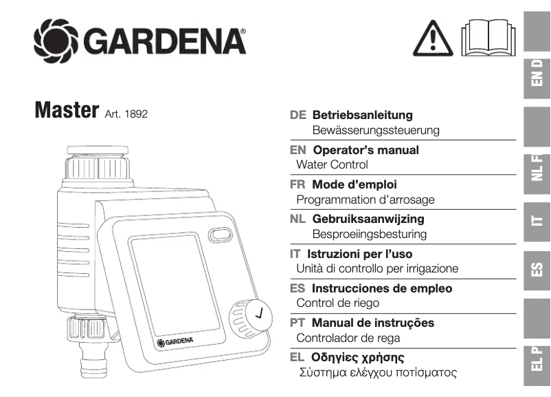 Image de la première page du manuel de l'appareil Master 1892