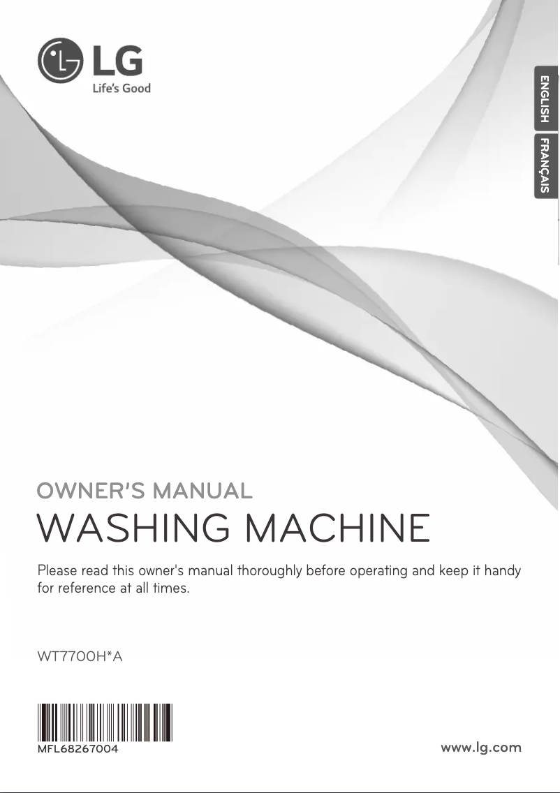 Page n°1 - Manuel utilisateur LG WT7700HVA