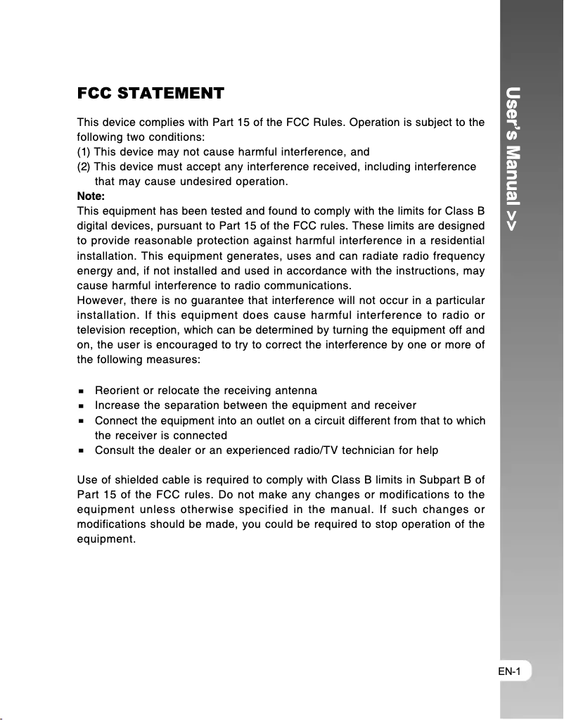 Page 1 de la notice Manuel utilisateur Kobian CyberPix S-551V