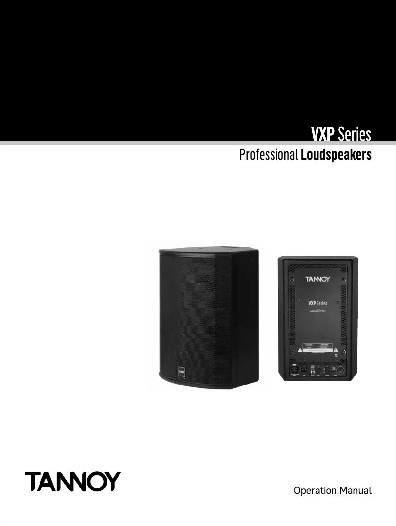 Page 1 de la notice Manuel utilisateur Tannoy VXP 12.2Q