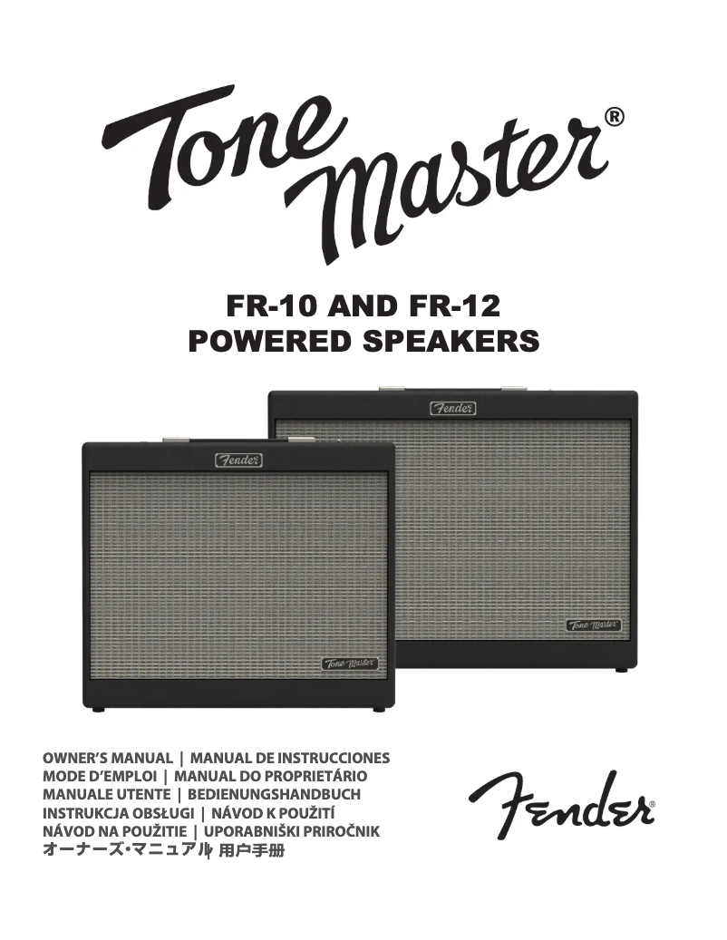 Page 1 de la notice Manuel utilisateur Fender Tone Master FR-10