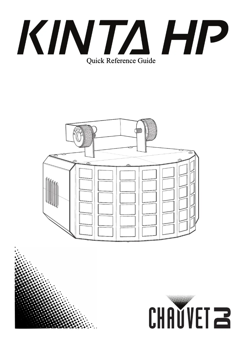 Page 1 de la notice Manuel utilisateur Chauvet Kinta HP